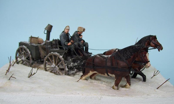1/35 scale winter diorama
