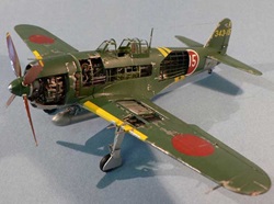 cutaway N1K2-J Shiden Kai aircraft
